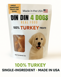 100% Turkey Dog Treats, 5 Ounce Bag, Single Ingredient, High Protein
